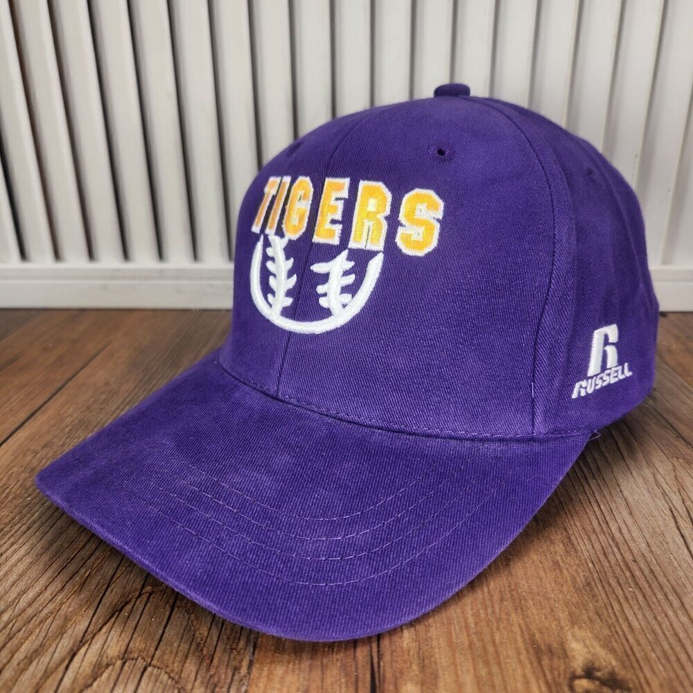 LSU Tigers Baseball Russell Athletic Hat Cap Strapback Purple College Team Sport